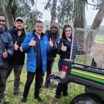 Royalty the rescued dog receiving care after being rescued from Royal Cape Golf Club