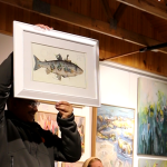 Reimagined artworks on display at the TEARS rePAWposed Art Auction in Noordhoek.